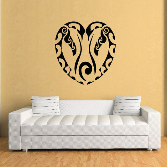 Image of Alaskan Penguin Heart Decal