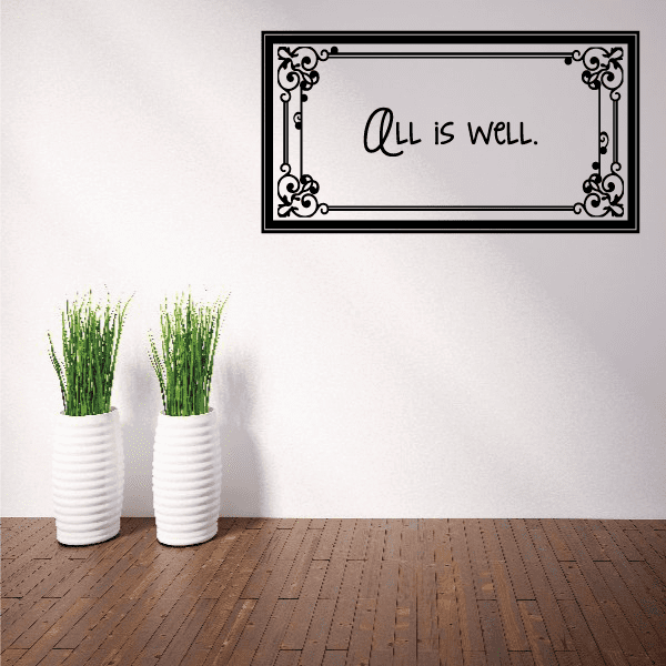 Image of All is Well Wall Decal