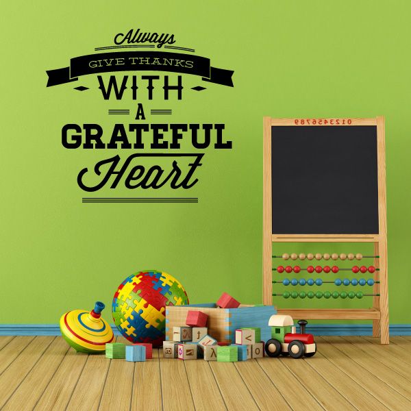 Image of Always Give Thanks With a Grateful Decal