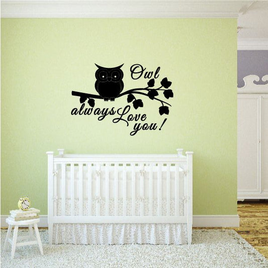 Image of Always Love You Owl Decal