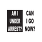 Am I under arrest Can I go now Decal