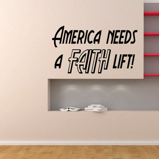 Image of America needs a faith lift Decal