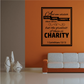 Faith, Hope, Charity wall decal with framed verse typography, 1 Corinthians 13:13