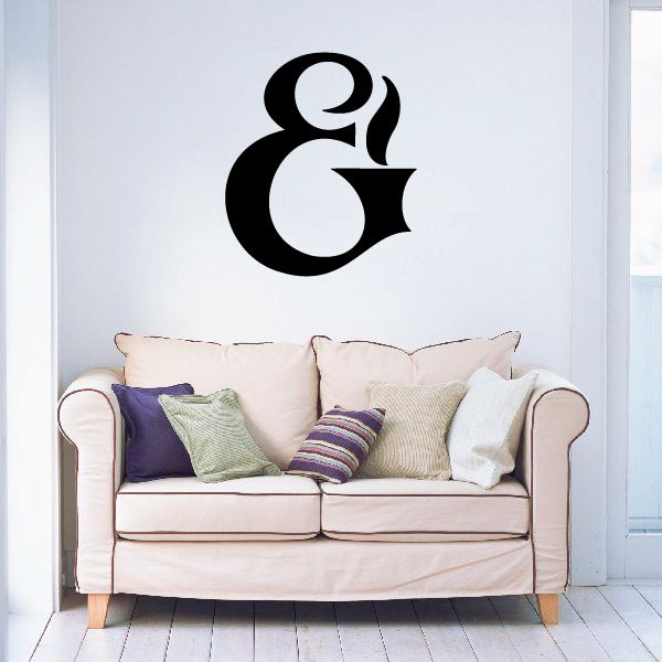 Image of And Symbol Wall Decal - Vinyl Decal - Car Decal - Business Sign - MC22