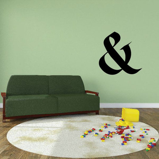 Image of And Symbol Wall Decal - Vinyl Decal - Car Decal - Business Sign - MC23