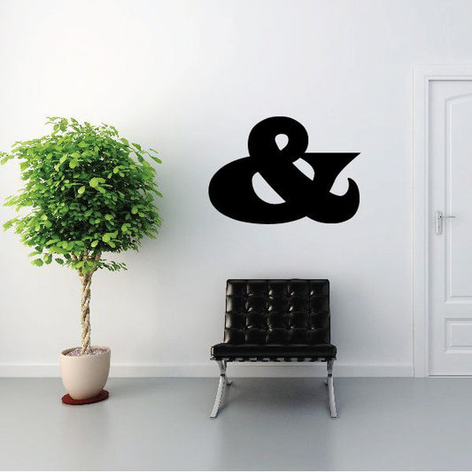 Image of And Symbol Wall Decal - Vinyl Decal - Car Decal - Business Sign - MC27