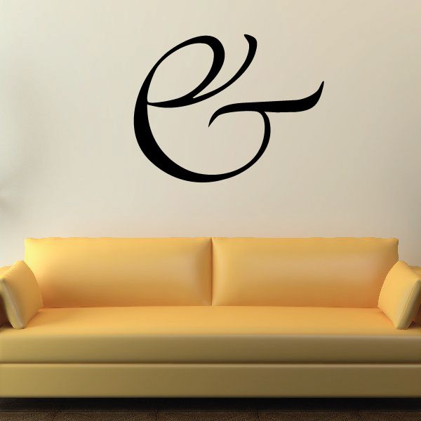 Image of And Symbol Wall Decal - Vinyl Decal - Car Decal - Business Sign - MC31