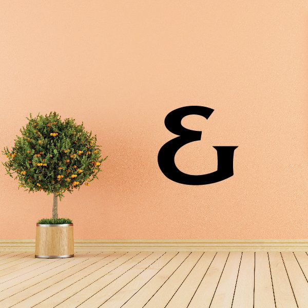 Image of And Symbol Wall Decal - Vinyl Decal - Car Decal - Business Sign - MC45