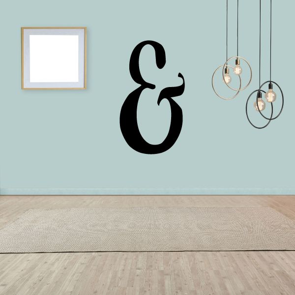 Image of And Symbol Wall Decal - Vinyl Decal - Car Decal - Business Sign - MC48