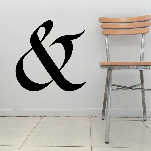 Image of And Symbol Wall Decal - Vinyl Decal - Car Decal - Business Sign - MC50