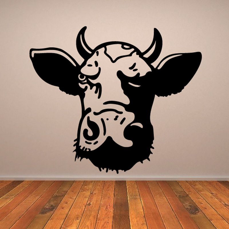 Image of Angus Cow Cattle Standing Decal