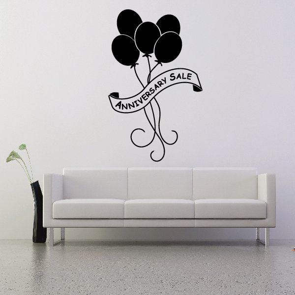 Image of Anniversary Sale Wall Decal - Vinyl Decal - Car Decal - Business Sign - MC788