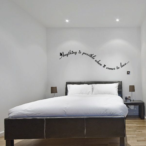 Image of Anything is Possible when it comes to love Wall Decal