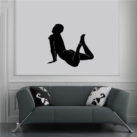 Image of Arched Back Woman Silhouette Decal