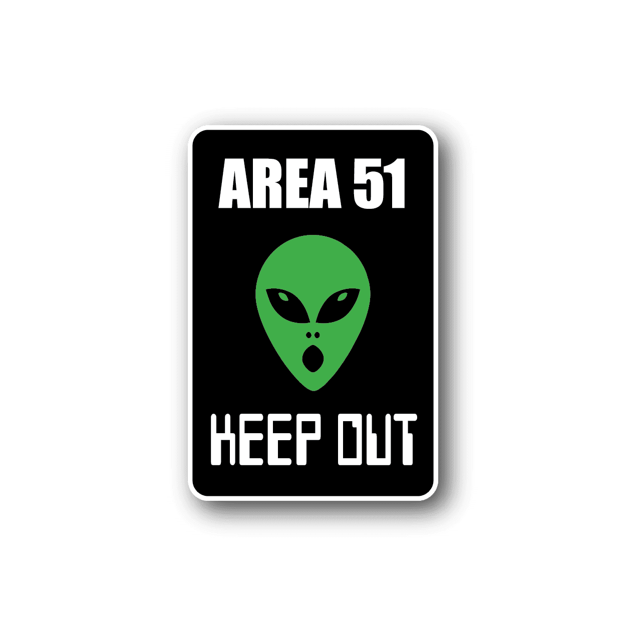 Image of Area 51 Keep Out Sticker