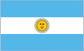 Argentina flag sticker with light blue-white stripes and central sun emblem