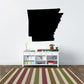 Arkansas state decal, black state silhouette wall sticker