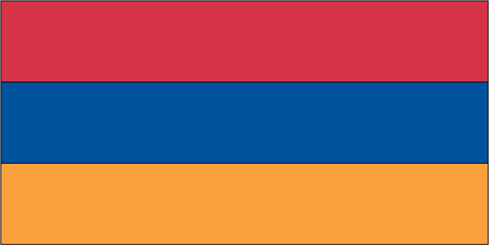 Armenia Flag Sticker, isolated printed sticker artwork