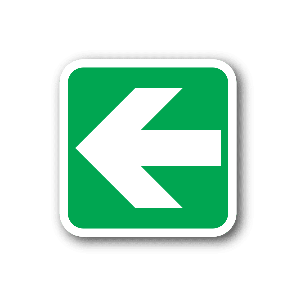 Image of Arrow Left Sticker 