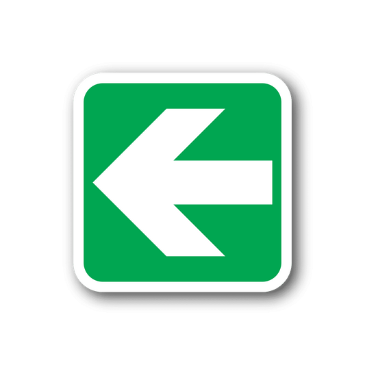 Image of Arrow Left Sticker 