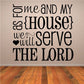 Inspirational wall decal with large black script text and small heart