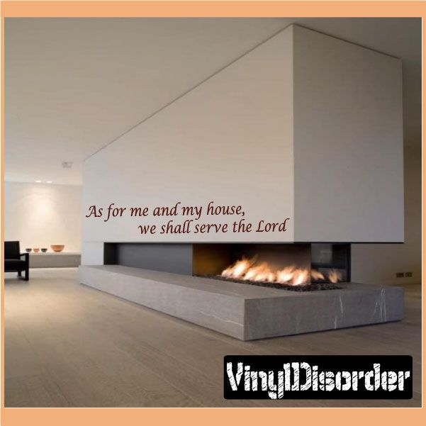 Image of As for me and my house we shall serve the lord Decal