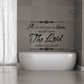 Religious wall decal, black script verse "Joshua 24:15" with "As for me and my house"