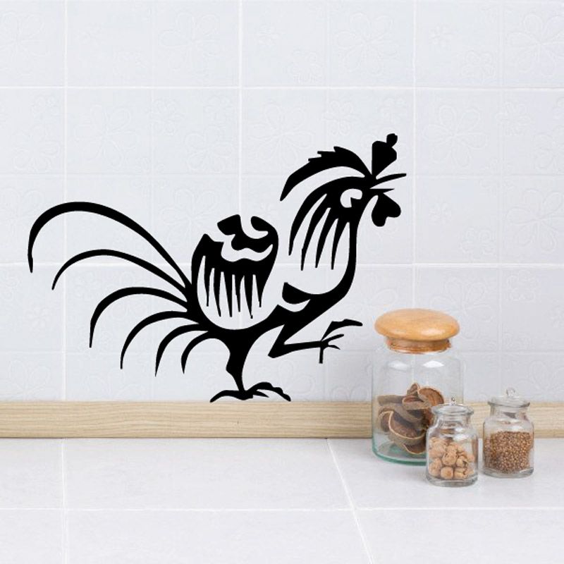 Image of Asian Rooster Decal