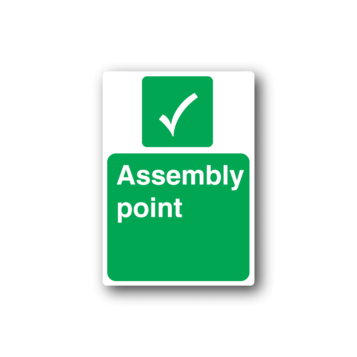 Image of Assembly Point Sticker