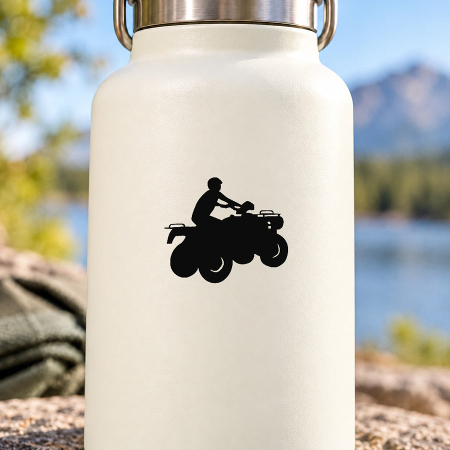 ATV Decals — illustrative vinyl decal application mockup. Surrounding objects are not included.