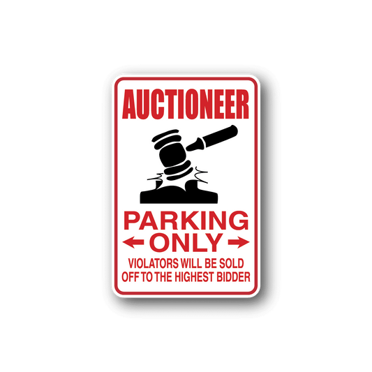 Image of Auctioneer Parking Only Sticker