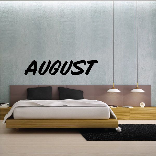 Image of August Wall Decal - Vinyl Decal - Car Decal - Business Sign - MC660