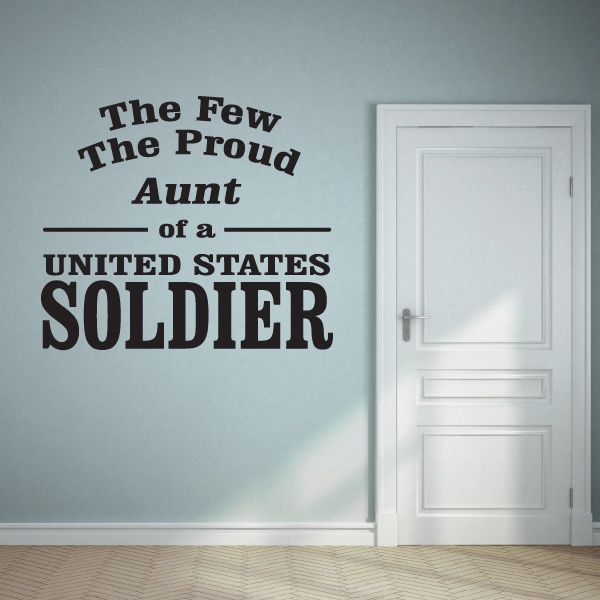 Image of Aunt Of A Soldier Decal