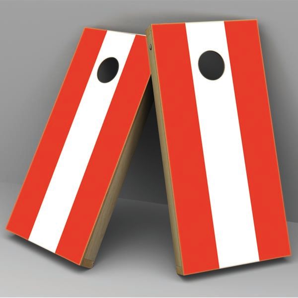 Austria Flag Cornhole Board Vinyl Decal Wrap