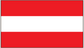 Austria flag sticker with red-white-red horizontal stripes.