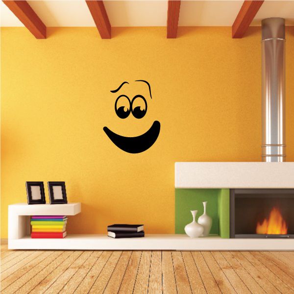 Image of Awkward Smile Pumpkin Face Decal