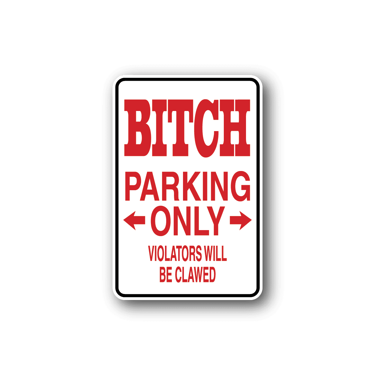 Image of B Parking Only Sticker