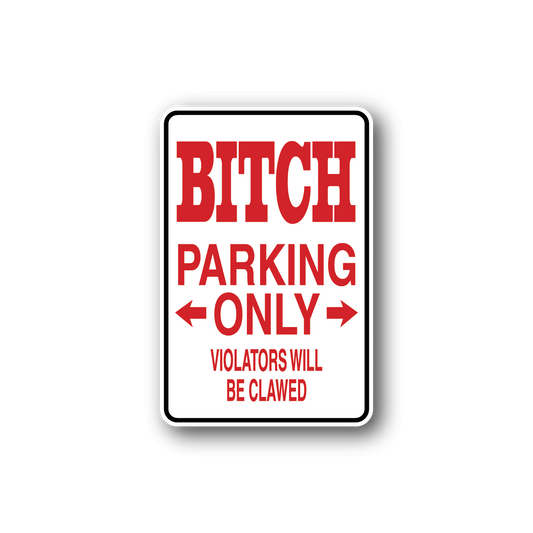 Image of B Parking Only Sticker