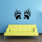 Black badger paw track decal