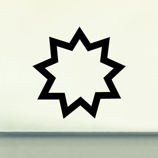 Image of Bahai Faith Nine Pointed Star Decal