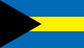 Bahamas Flag Sticker, isolated printed sticker artwork
