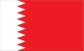 Bahrain flag sticker featuring a red field with a white serrated band