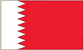 Bahrain flag sticker with red field and white serrated stripe on the left