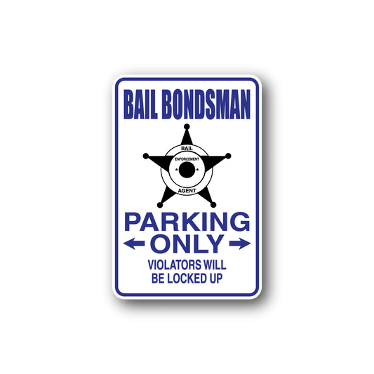 Image of Bail Bondsman Parking Only Sticker