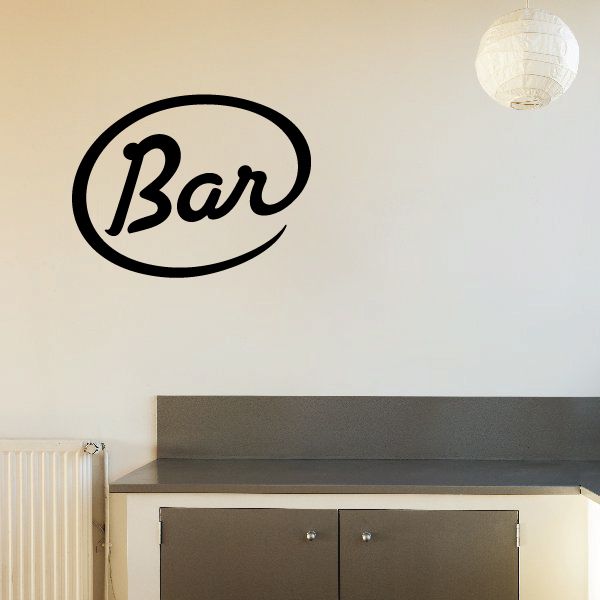 Image of Bar Wall Decal - Vinyl Decal - Car Decal - Business Sign - MC510