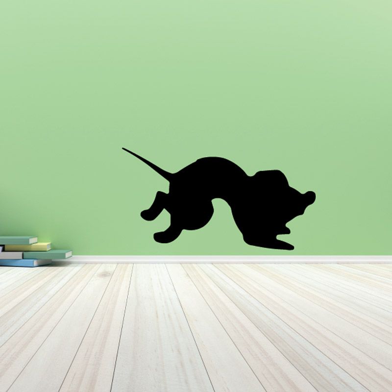 Basset Hound silhouette wall decal, black dog outline