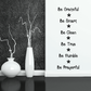 Wall decal: Be Grateful, Be Smart, Be Clean, Be True, Be Humble, Be Prayerful