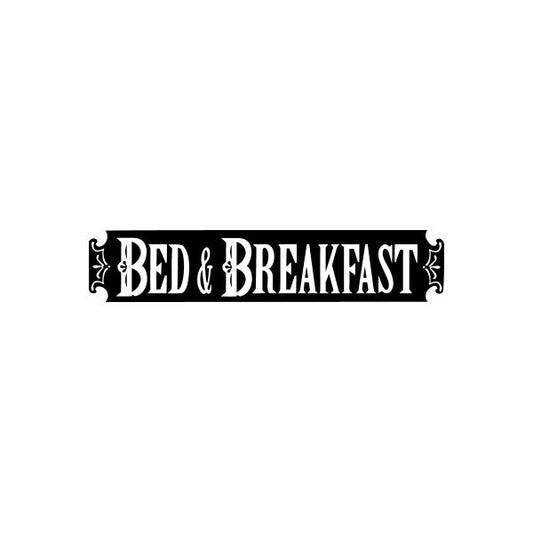 Image of Bed and breakfast Sign Signs Home Business Car text Vinyl Decal Sticker Stickers 0048