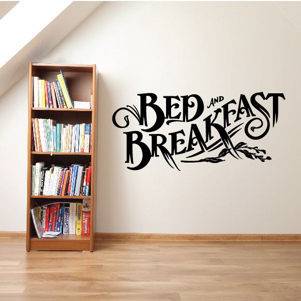 Image of Bed And Breakfast Wall Decal - Vinyl Decal - Car Decal - Business Sign - MC540