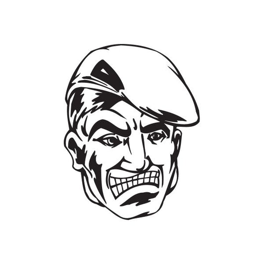 Image of Beret Soldier Face Decal